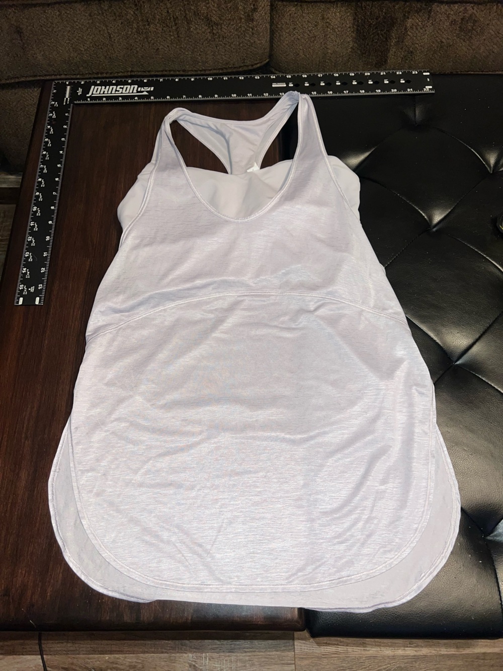 lululemon athletica Light Lavender Racerback Tank with Sports Bra